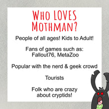 Load image into Gallery viewer, Mothman Holding a Lantern Full of Fireflies Sticker