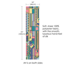 Load image into Gallery viewer, Sheer Scarf - Frank Lloyd Wright "Saguaro Forms"