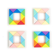 Load image into Gallery viewer, Creative Twist Set of 2 Multicolor Triangles Connecting Fidget Puzzles