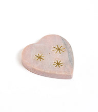 Load image into Gallery viewer, Jaipuri Heart Incense Holder - Pink Carved Marble