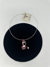 Load image into Gallery viewer, Sterling Silver Neck Wire and Beaded Pendant