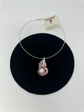 Load image into Gallery viewer, Sterling Silver Neck Wire and Beaded Pendant