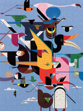 Load image into Gallery viewer, Charley Harper: Wings of the World 300-piece Jigsaw Puzzle