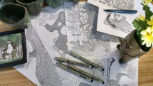 Load image into Gallery viewer, App-Uh-Latch-Uh Myths and Monsters Coloring Book