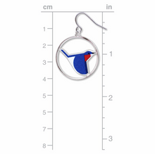 Load image into Gallery viewer, Charley Harper's Bluebird Earrings