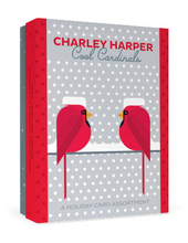 Load image into Gallery viewer, Charley Harper: Cool Cardinals Holiday Card Assortment