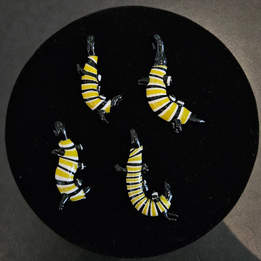 Caterpillar Glass Pendant