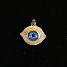 Load image into Gallery viewer, Dark Blue Evil Eye Glass Pendant
