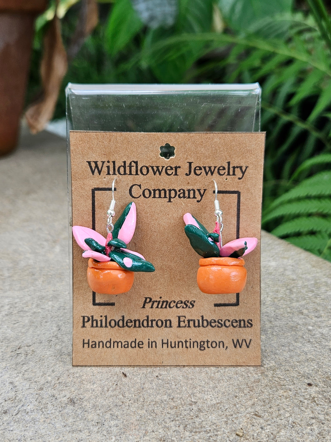 Princess Philodendron Erubescens Earrings