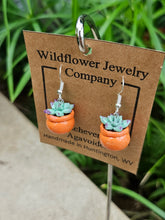 Load image into Gallery viewer, Echeveria Agavoides Polymer Clay Earrings
