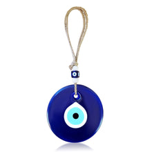 Load image into Gallery viewer, Glass Turkish Eye with Jude for Gift - Good Luck Amulet
