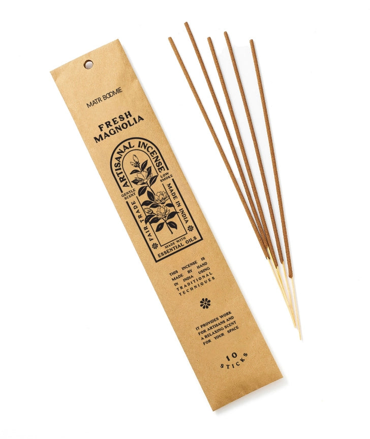 Fresh Magnolia Incense - 10 Sticks, Low Smoke