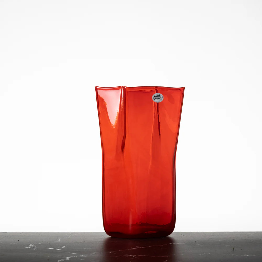 8813M Blenko Medium Paper Bag Vase