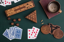 Load image into Gallery viewer, Triangle Peg Board Game - Handcrafted Wood
