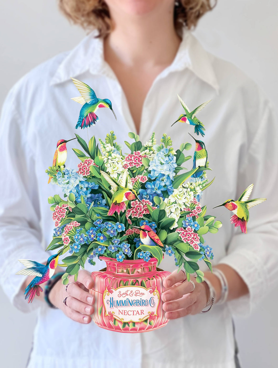 Hummingbird Oasis Paper Bouquet