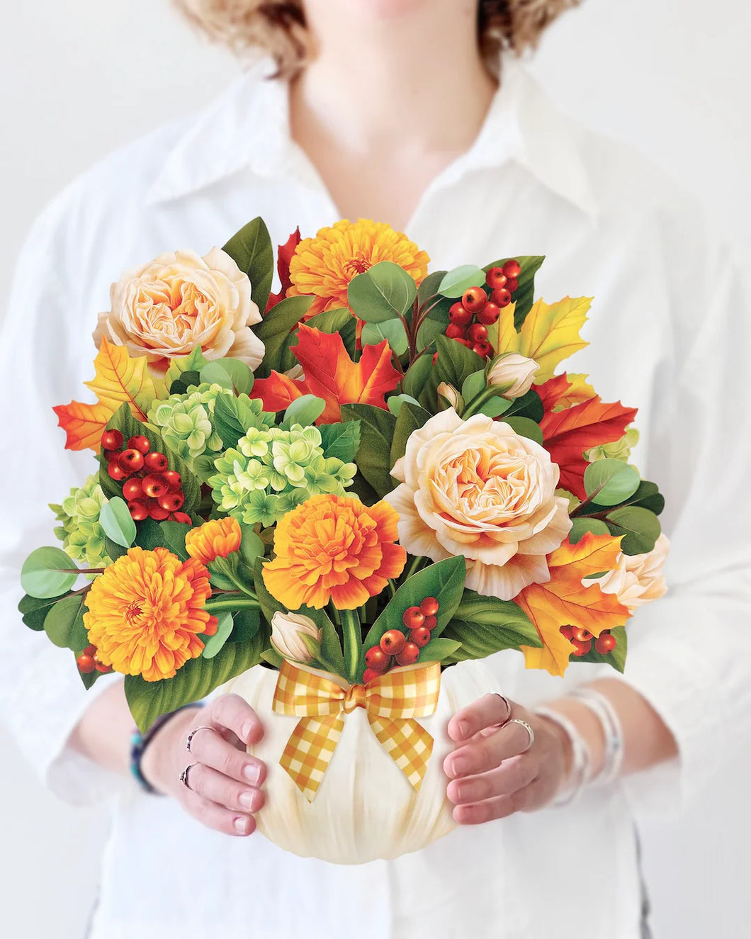 Pumpkin Spice Paper Bouquet