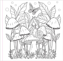 Load image into Gallery viewer, Mushrooms Adult Coloring Book
