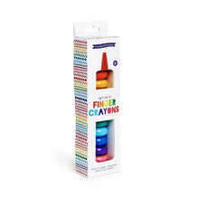 Load image into Gallery viewer, Rainbow Stack Finger Crayon Set in Gift Box Includes 12 Colors
