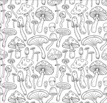 Load image into Gallery viewer, Mushrooms Adult Coloring Book
