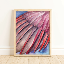 Load image into Gallery viewer, Northern Cardinal Wing - Watercolor Art Print
