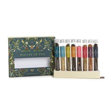 Load image into Gallery viewer, Poetry of Tea 8 Tube Gift Set Includes: Darjeeling, Chamomile, Lemon Ginger, Earl Grey, Blood Orange, Green Rooibos, Vanilla Rooibos, Cranberry and Cinnamon - Net Wt 3.14 oz
