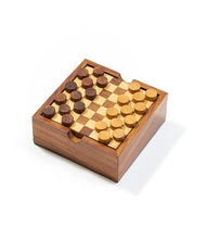 Load image into Gallery viewer, Checkers and Tic Tac Toe Game Set - Handcrafted Wood
