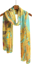 Load image into Gallery viewer, Sheer Scarf - Van Gogh Sunflowers
