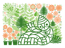 Load image into Gallery viewer, “Terrarium” by Don Pendleton 18” x 24” (white metallic swirl edition)
