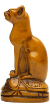 Load image into Gallery viewer, Bastet Cat on Scarab Brown Sm - 6&quot;

