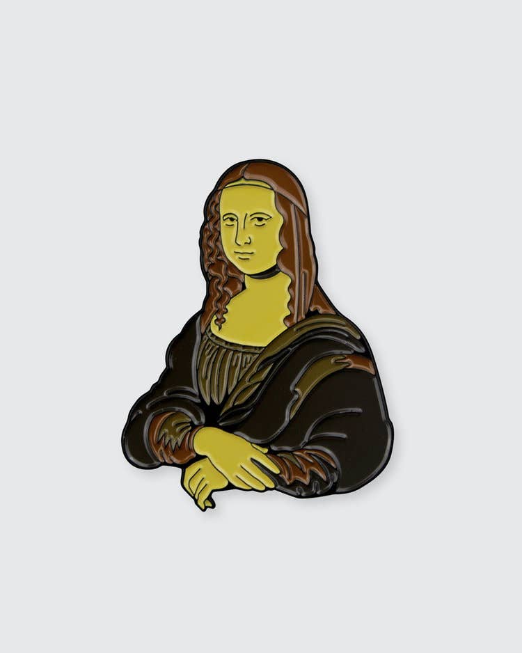 Mona Lisa Enamel Pin