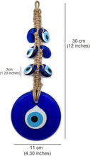 Load image into Gallery viewer, MYSTIC JEWELS - Macrome Turkish Eye Amulet with Jute, Home Protection
