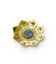 Load image into Gallery viewer, Kairavini Lotus Catch All Tray, Ring Dish - Brass, Abalone
