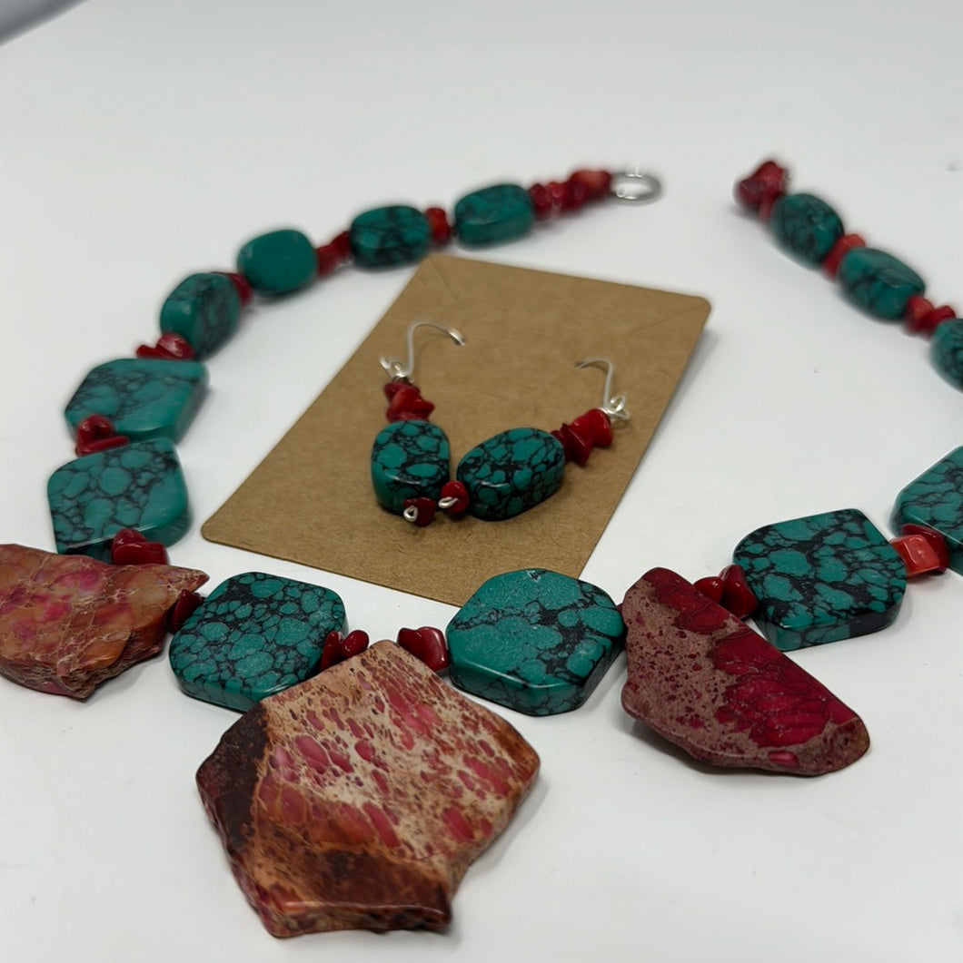 Turquoise & Red Set