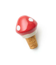 Load image into Gallery viewer, Mushroom Wine Stopper Cork - Hand Painted Ceramic

