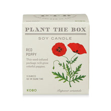 Load image into Gallery viewer, Red Poppy Plant the Box Candle
