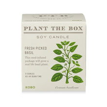Load image into Gallery viewer, Fresh Picked Basil Plant the Box Candle
