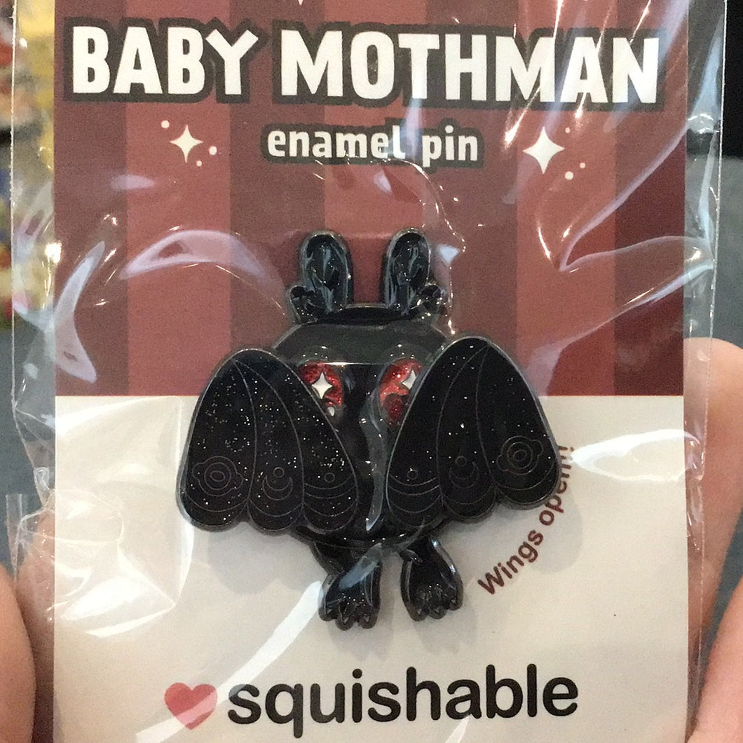 Squishable Baby Mothman Enamel Pin