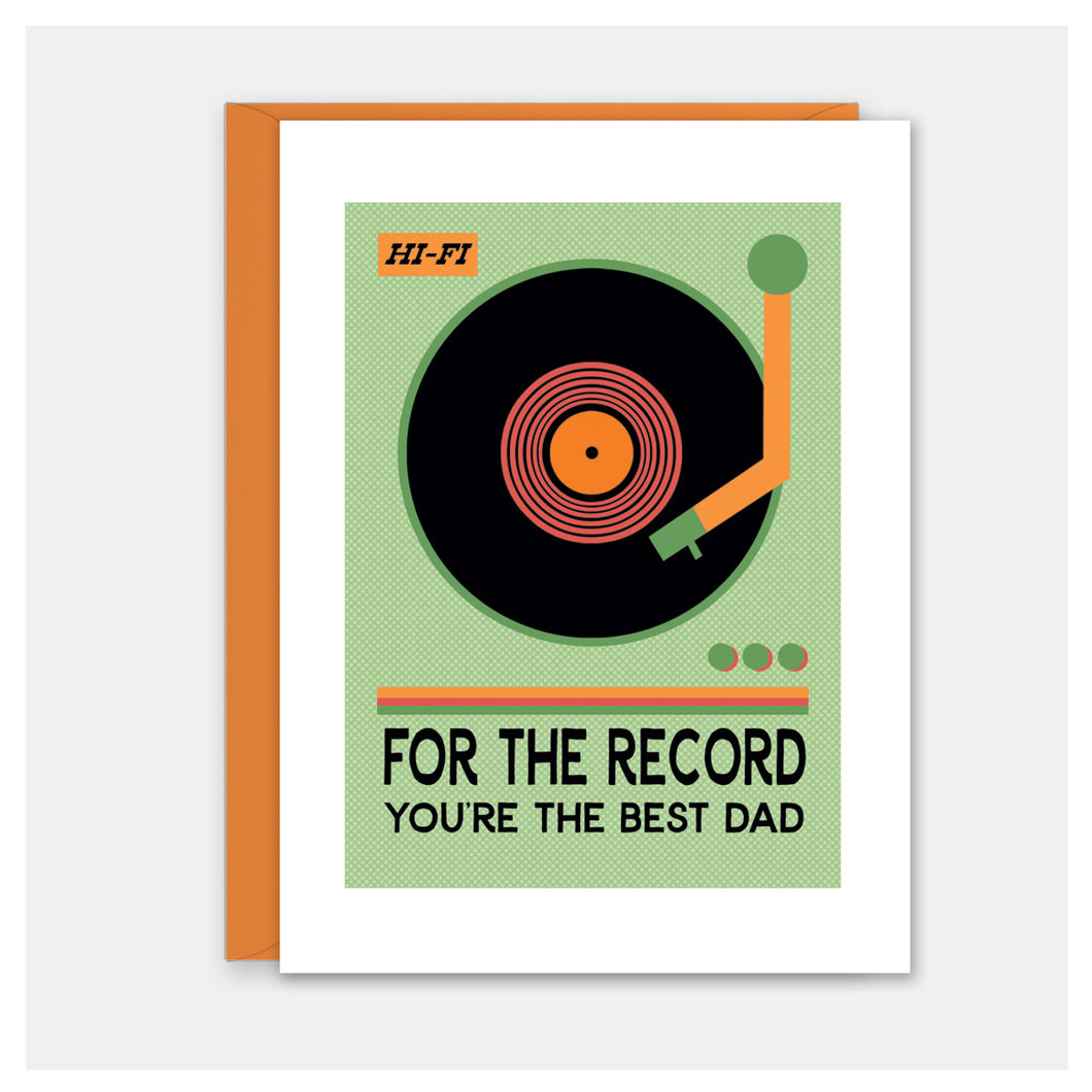 For the Record Father's Day Card