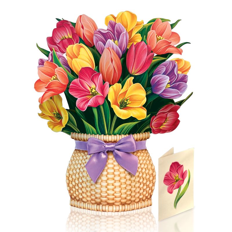 Festive Tulips Paper Bouquet
