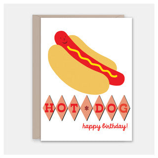 Hot Dog Birthday Card