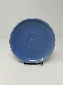Porcelain Salad Plate w/ Satin Cornflower Glaze