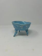 Load image into Gallery viewer, Porcelain Rooted Bowl w/ Robin&#39;s Egg Satin Glaze
