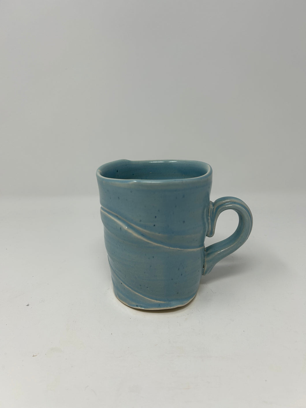 Porcelain Mug w/ Denim Satin Glaze