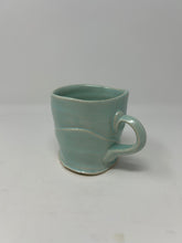 Load image into Gallery viewer, Porcelain Mug w/ Mint Satin Glaze
