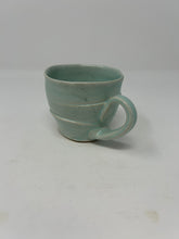 Load image into Gallery viewer, Porcelain Mug w/ Satin Mint Glaze
