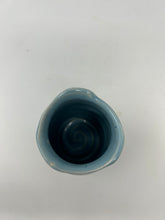 Load image into Gallery viewer, Porcelain Vase w/ Demin Satin Glaze
