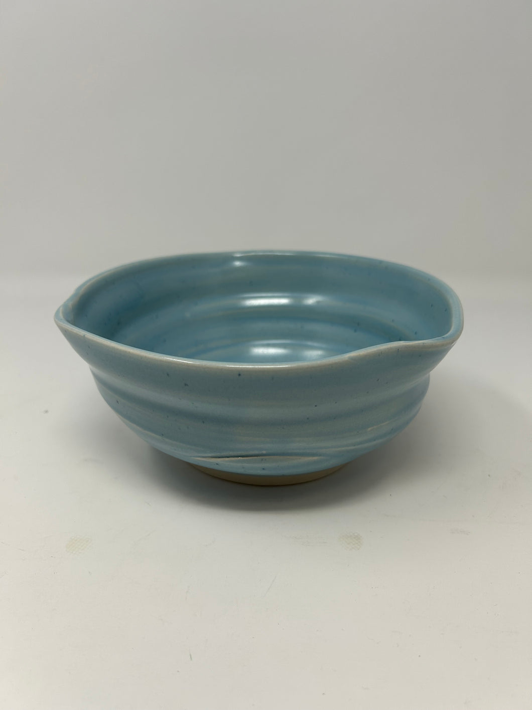 Porcelain Bowl w/ Denim Satin Glaze