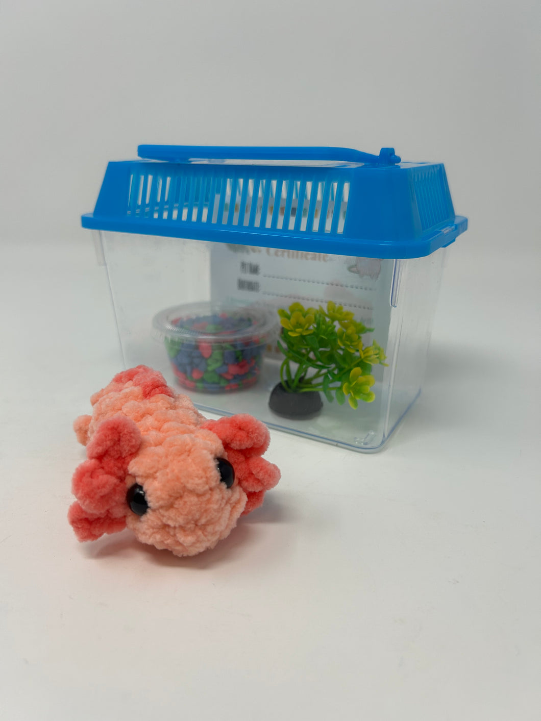 Adoptable Desk Pet Axolotl Tank