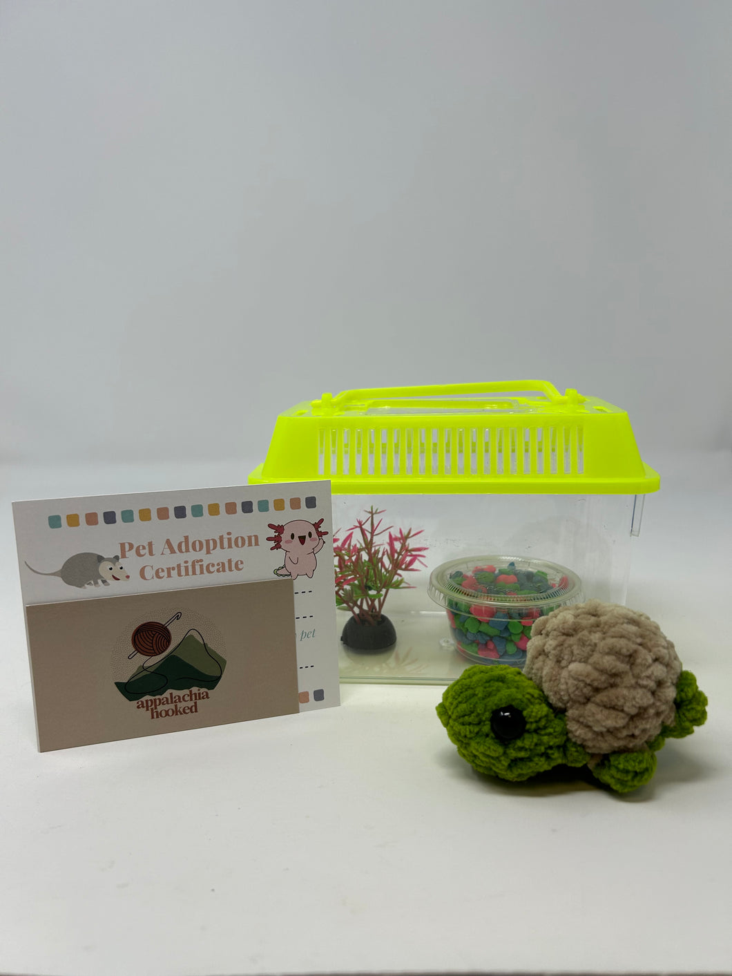 Adoptable Desk Pet Turtle Tank