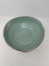 Load image into Gallery viewer, Earthen Red Rooted Bowl w/Satin Mint Interior
